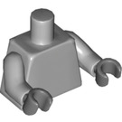 LEGO Medium Stone Gray Minifig Torso with Dark stone gray hands (76382 / 88585)
