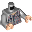 LEGO Medium Steengrijs Minifig Torso met Shirt (973 / 76382)