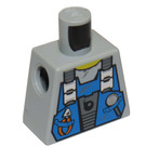 LEGO Mittleres Steingrau Minifig Torso ohne Arme mit Dekoration (973)