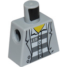 LEGO Medium stengrå Minifig Torso uden arme med Dekoration (973)