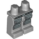 LEGO Medium Stone Gray Minifigure Hips and Legs with Belt and Silver Armor (73200 / 89295)