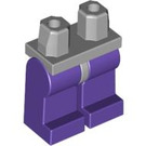 LEGO Gris Pierre Moyen Minifigurine Les hanches avec Dark Violet Jambes (73200 / 88584)