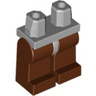 LEGO Gris Pierre Moyen Minifigurine Les hanches avec Reddish Marron Jambes (73200 / 88584)