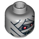 LEGO Medium Stone Gray Minifigure Mummy Head (Safety Stud) (3626 / 94065)