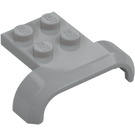 LEGO Medium Stone Gray Mudguard Plate 2 x 2 with Shallow Wheel Arch (28326)