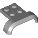 LEGO Medium Stone Gray Mudguard Plate 2 x 2 with Shallow Wheel Arch (28326)