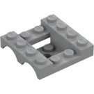 LEGO Mittleres Steingrau Kotflügel Fahrzeug Basis 4 x 4 x 1.3 (24151)