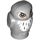 LEGO Medium Stone Gray Owl with White Feathers and Large Eyes (106254)