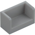 LEGO Medium Stone Gray Panel 1 x 2 x 1 with Closed Corners (23969 / 35391)