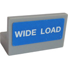 LEGO Medium Stone Gray Panel 1 x 2 x 1 with "WIDE LOAD" Sticker with Square Corners (4865)