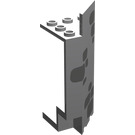 LEGO Gris pierre moyen Panneau 3 x 3 x 6 Coin mur avec Dark grise Stones avec empreintes inférieures (2345)