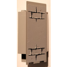 LEGO Medium Stone Gray Panel 3 x 3 x 6 Corner Wall with Part Bricks Sticker with Bottom Indentations (2345)