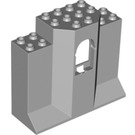 레고 미디엄 스톤 그레이 패널 3 x 8 x 6 ~와 함께 창문 (48490)