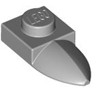 LEGO Gris pierre moyen assiette 1 x 1 avec Dent (35162 / 49668)