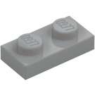 LEGO Medium Stone Gray Plate 1 x 2 (3023)