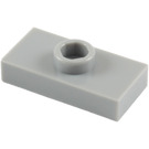 LEGO Medium Stone Gray Plate 1 x 2 with 1 Stud (without Bottom Groove) (3794)