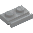 LEGO Medium steengrijs Plaat 1 x 2 met Deur spoor (32028)