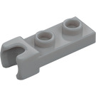 LEGO Medium Stone Gray Plate 1 x 2 with End Ball Joint Socket (14418)