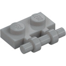 LEGO Medium steengrijs Plaat 1 x 2 met Handvat (Open uiteinden) (2540)