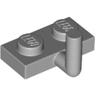 LEGO Medium Stone Gray Plate 1 x 2 with Hook (5mm Horizontal Arm) (43876 / 88072)