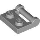 LEGO Medium Stone Gray Plate 1 x 2 with Side Bar Handle (48336)