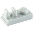 LEGO Medium Stone Gray Plate 1 x 2 with Top Clip with Gap (92280)