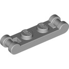 LEGO Medium Stone Gray Plate 1 x 2 with Two End Bar Handles (18649)