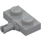 LEGO Medium Stone Gray Plate 1 x 2 with Wheel Holder with Reinforced Underside (66897)