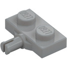 LEGO Medium Stone Gray Plate 1 x 2 with Wheel Holder without Reinforced Underside (21445)