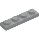 LEGO Gris Pierre Moyen assiette 1 x 4 (3710)