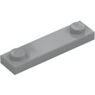 LEGO Grigio pietra medio Piastra 1 x 4 con Due Bottoncini senza scanalatura (92593)