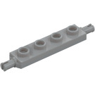 LEGO Medium stengrå Plade 1 x 4 med Hjul Holders (2926 / 42946)