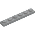 LEGO Medium stengrå Plade 1 x 6 (3666)