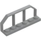 LEGO Střední kamenná šedá Deska 1 x 6 s Vlak Vagón Railings (6583 / 58494)