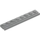 LEGO Medium stengrå Plade 1 x 8 med Dør Jernbane (4510)