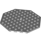 LEGO Gris pierre moyen assiette 10 x 10 Octagonal avec Trou (89523)