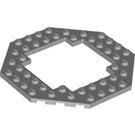 LEGO Gris pierre moyen assiette 10 x 10 Octagonal avec Open Centre (6063 / 29159)
