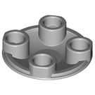 LEGO Medium Stone Gray Plate 2 x 2 Round with Rounded Bottom (2654 / 28558)