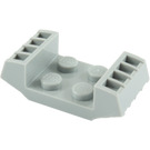 LEGO Medium Stone Gray Plate 2 x 2 With Raised Grilles (41862)