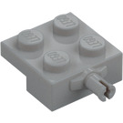 LEGO Medium steengrijs Plaat 2 x 2 met Wiel Houder (4488 / 10313)