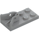 LEGO Medium Stone Gray Plate 2 x 4 with Tow Ball Socket (3779)