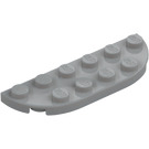 LEGO Medium Stone Gray Plate 2 x 6 with Rounded Corners (18980)