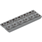 LEGO Grigio pietra medio Piastra 2 x 8 Ingranaggio (3776)