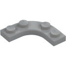 LEGO Medium Stone Gray Plate 3 x 3 Rounded Corner (68568)