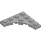 LEGO Średni kamienny szary Talerz 4 x 4 z Circular Cut Out (35044)