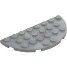 LEGO Medium steengrijs Plaat 4 x 8 Rond Halve Cirkel (22888)