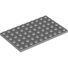 LEGO Gris pierre moyen assiette 6 x 10 (3033)