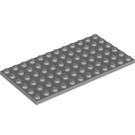 LEGO Gris pierre moyen assiette 6 x 12 (3028)