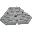 LEGO Střední kamenná šedá Deska 6 x 6 Hexagonal (27255)