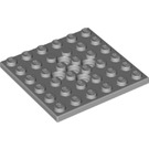 LEGO Medium Steengrijs Plaat 6 x 6 met Gaten (73110)